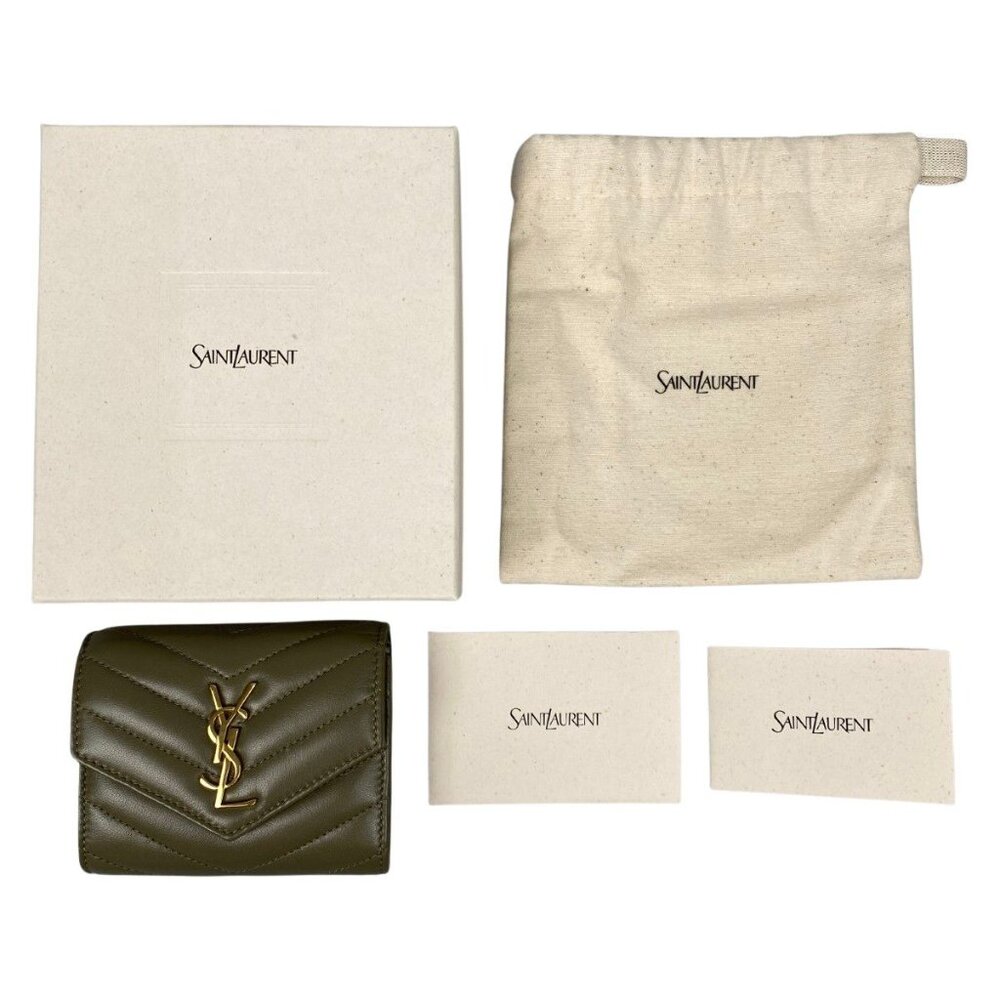 Saint Laurent Monogram YSL Cass Andra Multi Wallet Trifold - Picture 10 of 10